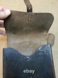 WW2 German Tool Pouch with US 5th Army Insignia Patch Painted on it