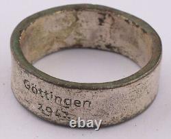 WW2 German WWII Gottingen 1941 Ring GERMANY Badge 1940-1945 Military ARMY Force