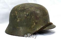 WW2 German Wehrmacht Heer camouflage camo combat helmet US Normandy Army soldier