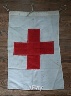 WW2 German Wehrmacht soldier flag banner Heer WW1 Army Officer Red Cross pennant