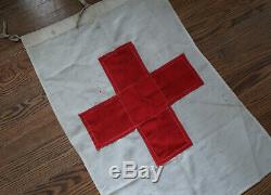 WW2 German Wehrmacht soldier flag banner Heer WW1 Army Officer Red Cross pennant