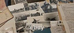 WW2 German document photo group of 1 Officer, Monte Cassino, Dunkirk, soldbuch