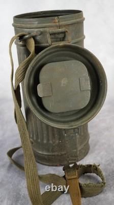 WW2 German gas mask canister wehrmacht kit field gear veteran estate combat Army