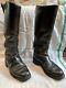 Ww2 German Leather Combat Boot Army Officer Wehrmacht Army Shoe Black Vet Estate