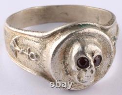 WW2 German navy ring Button WWII Skull Anchor Germany Army Wehrmacht Marine forc