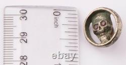 WW2 German navy ring Button WWII Skull Anchor Germany Army Wehrmacht Marine forc