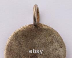 WW2 German pendant 800 silver WWII Soldier in steel hat Germany Army Wehrmacht