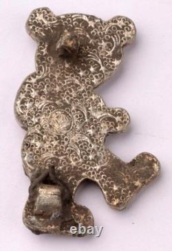 WW2 German ring 830 Silver WWII Bear Photo Badge Germany Army Wehrmacht force