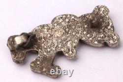 WW2 German ring 830 Silver WWII Bear Photo Badge Germany Army Wehrmacht force