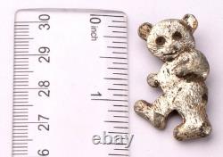 WW2 German ring 830 Silver WWII Bear Photo Badge Germany Army Wehrmacht force