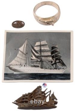 WW2 German ring WWII Battleship miniature Germany Army Wehrmacht Gothic force