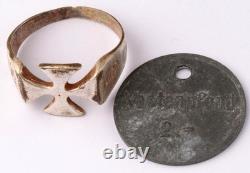 WW2 German ring WWII Germany Army Money token Wehrmacht force Jewelry 1942 set