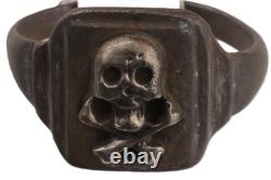 WW2 German ring WWII Iron cross trench art Germany Army Wehrmacht force Size 9.5