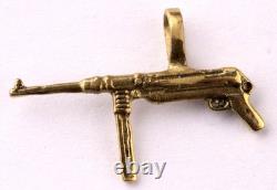 WW2 German ring WWII Pendant Germany MP-40 submachine gun Army Wehrmacht force