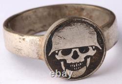WW2 German ring WWII Pendant Germany MP-40 submachine gun Army Wehrmacht force