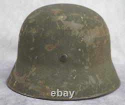 WW2 German wehrmacht Camo paint sand Helmet M40 Army combat stahlhelm named vet