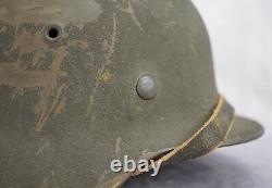 WW2 German wehrmacht Camo paint sand Helmet M40 Army combat stahlhelm named vet