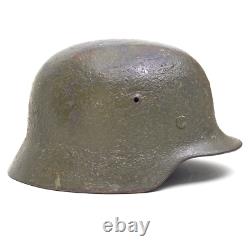 WW2 German wehrmacht M35 green Luftwaffe camo Heer helmet US Army veteran estate