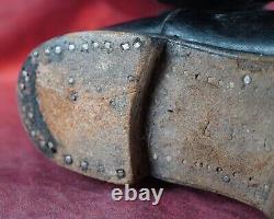 WW2 German wehrmacht leather combat boot officer uniform army soldier vet estate