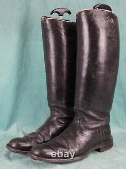 WW2 German wehrmacht leather combat boots marching uniform army shoe vet estate