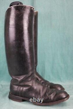 WW2 German wehrmacht leather combat boots marching uniform army shoe vet estate