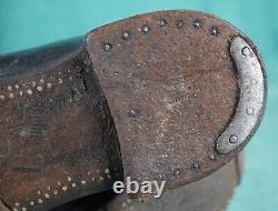 WW2 German wehrmacht leather combat boots marching uniform army shoe vet estate