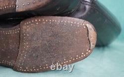 WW2 German wehrmacht leather combat boots marching uniform army shoe vet estate