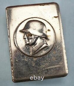WW2 German wehrmacht match box case WWI soldier Army jacket uniform vet estate
