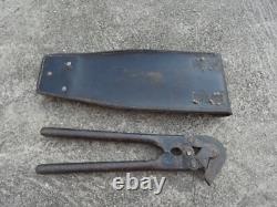 WW2 Original German Army Black Leather Case with Wire Cutters Sold As In