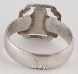 WW2 Turkic RING German WWII Turkestan Legion T. L. 1943 Sterling SILVER 800 Army