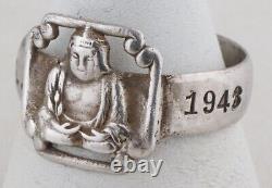 WW2 Turkic RING German WWII Turkestan Legion T. L. 1943 Sterling SILVER 800 Army