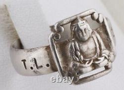 WW2 Turkic RING German WWII Turkestan Legion T. L. 1943 Sterling SILVER 800 Army