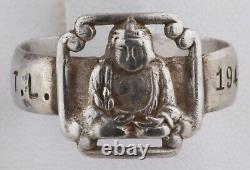 WW2 Turkic RING German WWII Turkestan Legion T. L. 1943 Sterling SILVER 800 Army