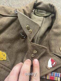 WW2 US Army 36th Combat Engineers Uniform Set ID'd German Made Patch V834