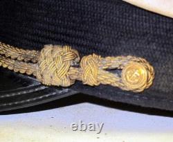 WW2 US Army German Zeppelin Officers Cap with White top