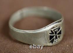 WW2 WW1 German 1914 iron cross ring jewelry death army military veteran estate