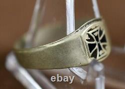 WW2 WW1 German 1914 iron cross ring jewelry death army military veteran estate