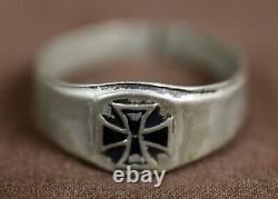 WW2 WW1 German 1914 iron cross ring jewelry death army military veteran estate