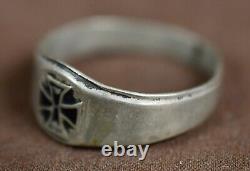 WW2 WW1 German 1914 iron cross ring jewelry death army military veteran estate