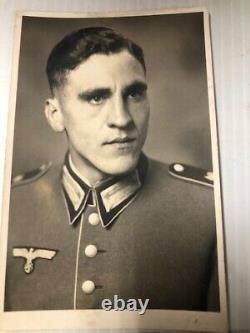 WW2 WWII German Army Military Third Reich soldier portrait photo postcard