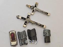 WW2 WWII German Army Wehrmacht pocket shrine Icons for soldiers Cross Skull, BV4