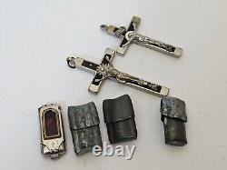 WW2 WWII German Army Wehrmacht pocket shrine Icons for soldiers Cross Skull, BV4