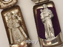 WW2 WWII German Army Wehrmacht pocket shrine Icons for soldiers Cross Skull RARE