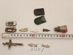 WW2 WWII German Army Wehrmacht pocket shrine Icons for soldiers Cross Skull RARE