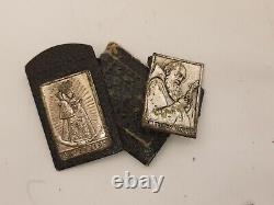 WW2 WWII German Army Wehrmacht pocket shrine Icons for soldiers Cross Skull RARE