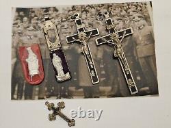 WW2 WWII German Army Wehrmacht pocket shrine Icons for soldiers Cross Skull ? Z8