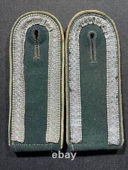 WW2 WWII German Military Army Heer Infantry Dark Green NCO Utz Shoulder Boards