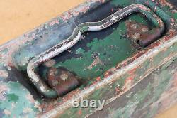 WW2 WWII German Military Army Steel Empty Box Case Genuine MG 34-42 Marked 1940