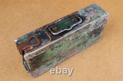 WW2 WWII German Military Army Steel Empty Box Case Genuine MG 34-42 Marked 1940