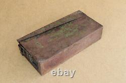 WW2 WWII German Military Army Steel Empty Box Case Genuine Painted Marked 1940